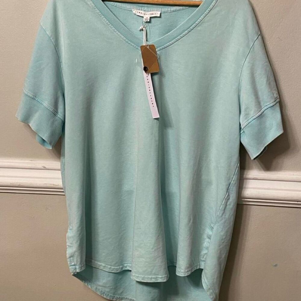 Jane-and-delancey Women's Blue and Green T-shirt